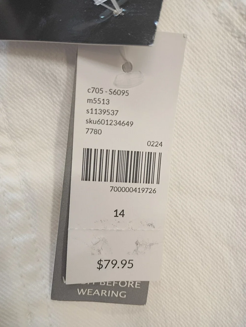 Lane Bryant's White Maxi Denim Skirt